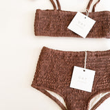 Smocked Bikini Top - Plum