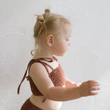 Smocked Bikini Top - Plum