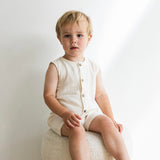Muslin Romper - Ecru