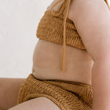 Smocked Bikini Top - Citrus
