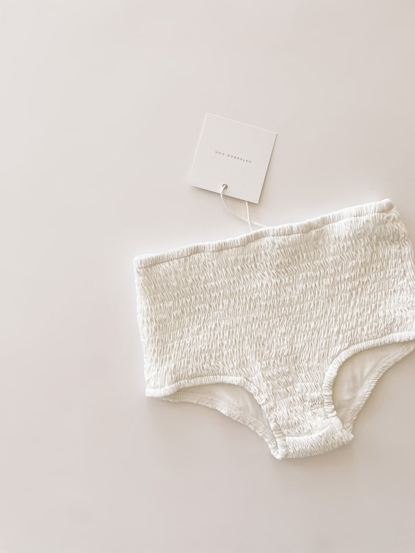 High Waisted Bikini Bottoms - Coconut