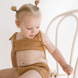 Smocked Bikini Top - Citrus
