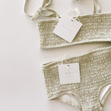High Waisted Bikini Bottoms - Sage