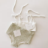 High Waisted Bikini Bottoms - Sage