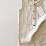 Muslin Romper - Ecru