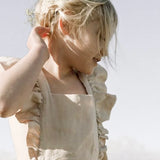 Linen Flutter Sleeve Jumpsuit - Petal