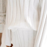 Women’s Wide Ribbed Knit Pant ‘Dove’