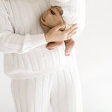 Women’s Wide Ribbed Knit Pant ‘Dove’