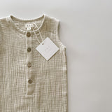 Muslin Romper - Stone