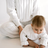 Women’s Wide Ribbed Knit Pant ‘Dove’