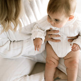 Women’s Wide Ribbed Knit Pant ‘Dove’