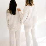 Women’s Wide Ribbed Knit Pant ‘Dove’