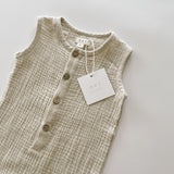 Muslin Romper - Stone