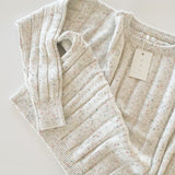 Women’s Wide Ribbed Knit Sweater ‘Sprinkle’