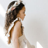 Linen Flutter Sleeve Jumpsuit - Petal