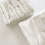 Women’s Wide Ribbed Knit Pant ‘Dove’