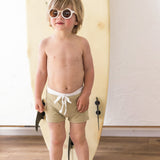 Euro Style Swim Trunks - Khaki