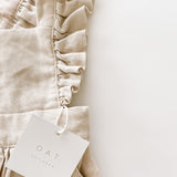 Linen Flutter Sleeve Jumpsuit - Petal