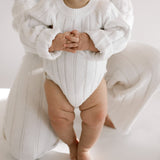 Women’s Wide Ribbed Knit Pant ‘Dove’