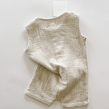 Muslin Romper - Stone