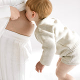 Women’s Wide Ribbed Knit Pant ‘Dove’