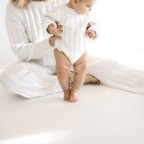 Women’s Wide Ribbed Knit Pant ‘Dove’