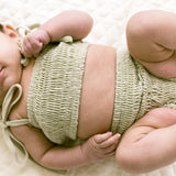 High Waisted Bikini Bottoms - Sage