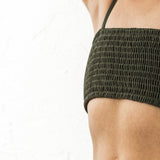 High Waisted Bikini Bottoms - Olive