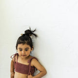 Smocked Bikini Top - Plum