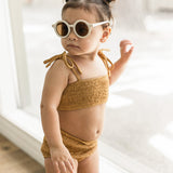 Smocked Bikini Top - Citrus