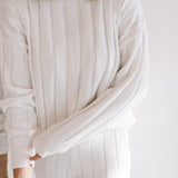 Women’s Wide Ribbed Knit Pant ‘Dove’