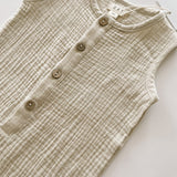 Muslin Romper - Stone