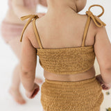 Smocked Bikini Top - Citrus
