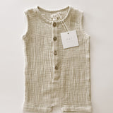 Muslin Romper - Stone