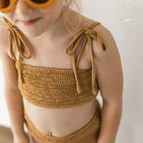 Smocked Bikini Top - Citrus