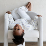 ‘Lilac Stripe’ Ribbed Knit Sweater