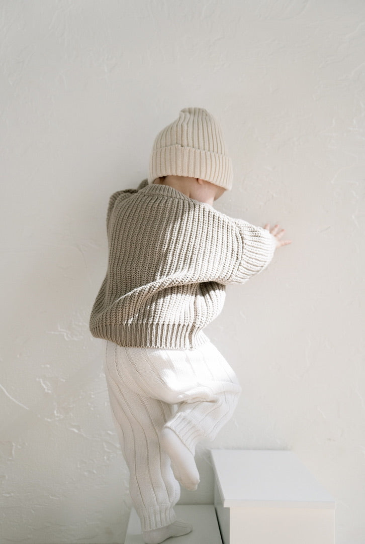 ‘Taupe’ Chunky Knit Sweater