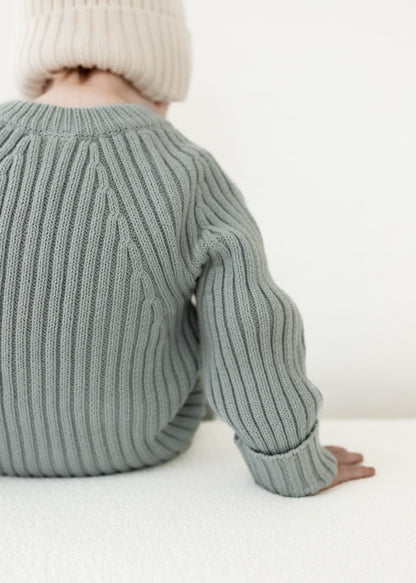 'Fog' Ribbed Playsuit