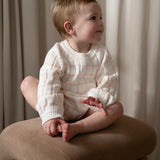 ‘Pink Stripe’ Ribbed Knit Onesie