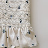 Smocked Bathing Suit - Blueberry