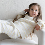 ‘Yellow Stripe’ Ribbed Knit Sweater