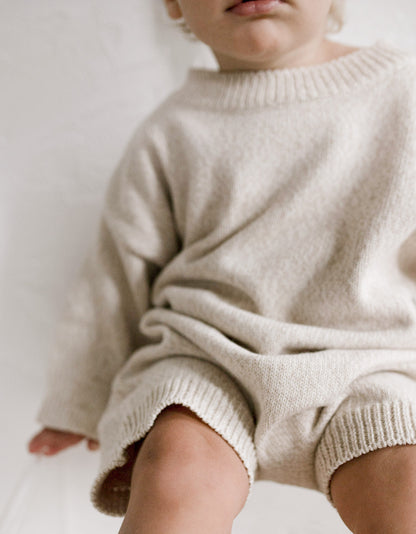 ‘ Oatmeal ‘ Knit Playsuit