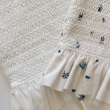 Smocked Bathing Suit - Coconut