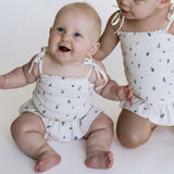 Smocked Bathing Suit - Blueberry