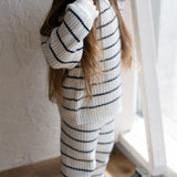 ‘Navy Stripe’ Ribbed Knit Sweater