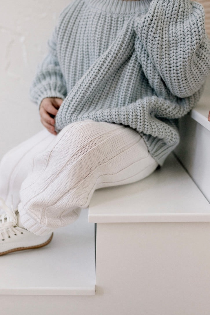 ‘Sky Blue’ Chunky Knit Sweater