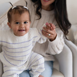 ‘Lilac Stripe’ Ribbed Knit Pant