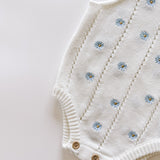 Heirloom Onesie - Blue Daisy