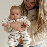 Children’s ‘Deep Green Stripe’ Ribbed Knit Sweater