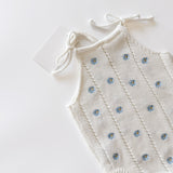 Heirloom Onesie - Blue Daisy